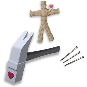 سلاح كوجيساكي نوبارا من جوجوتسو كايسن، مطرقة من الراتنج مع مسمار صغير، فزاعة نوبارا، دعائم تنكرية بلون رمادي in Kuwait