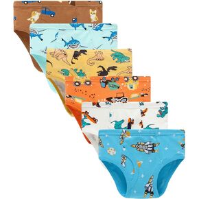 سراويل داخلية قطنية للأولاد من Boboking Shark والأطفال الصغار، ملابس داخلية قصيرة ناعمة