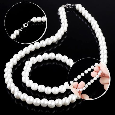 Hiwooii 6 Pieces 100 Days of School Old Lady Wig Set Granny Cosplay Wig Granny Hair Glasses Cane Pearl Necklace Bracelet, Dark Gray in Kuwait