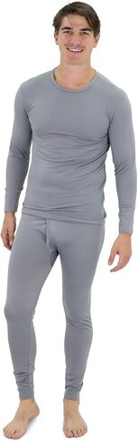 Mossy Oak Mens Thermal Underwear Set, Fleece Lined Long Johns Shirt and Pants, Cold Weather Base Layer Hunting Gear in Saudi Arabia