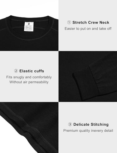 Little Donkey Andy Men's Wool Thermal Underwear, Wicking Base Layer Men Cold Weather in Saudi Arabia