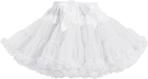 Women's TUTU Skirt, Classic Tulle Chiffon Petticoat, Soft Puffy Skirt for Adult, Princess Ballet Dance Pettiskirts in Kuwait