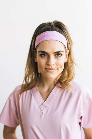 Maven Thread Women's Headband 2'' Wide Yoga Running Exercise Sports Workout Athletic Gym Wide Sweat Wicking Stretchy No Slip 2 Pack Set Nurse Medical Doctor Nightingale in Kuwait