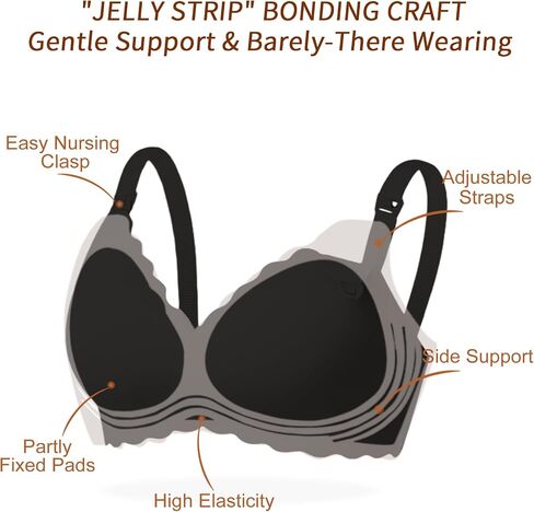 كما حمالات الصدر التمريض الجنية للرضاعة الطبيعية متموجة سلس الراحة الأمومة Bralette اللاسلكية الحمل النوم الصدرية مع الدعم in Kuwait