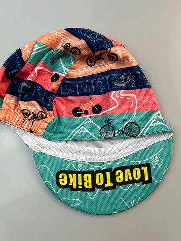 Bikingbros Funny Cycling Cap - Polyester Cycling Hat-Under Helmet - Cycling Helmet Liner Breathable&Sweat Uptake in Kuwait