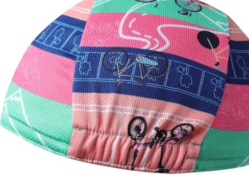 Bikingbros Funny Cycling Cap - Polyester Cycling Hat-Under Helmet - Cycling Helmet Liner Breathable&Sweat Uptake in Kuwait