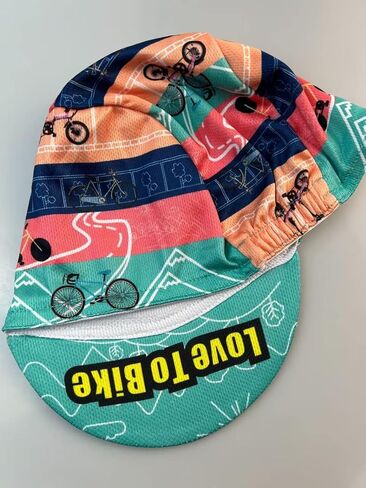 Bikingbros Funny Cycling Cap - Polyester Cycling Hat-Under Helmet - Cycling Helmet Liner Breathable&Sweat Uptake in Kuwait