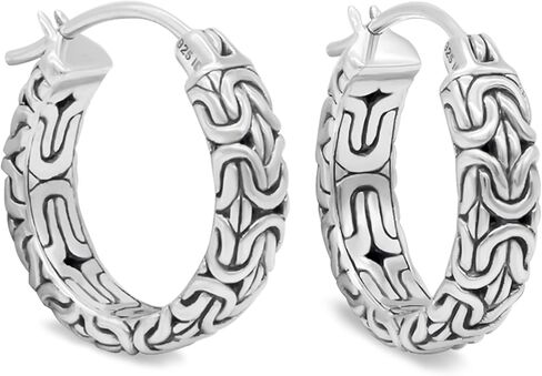 Sterling Silver 925 Bali Earrings in Kuwait