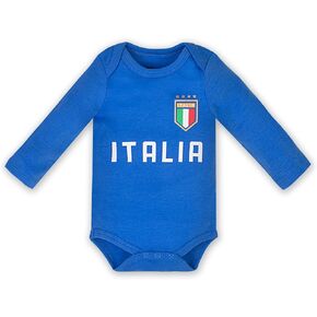 BDONDON طفل كرة القدم زي الأزرق إيطاليا لكرة القدم جيرسي طويلة الأكمام ملابس الطفل الإيطالي ملابس للبنين والبنات 6-12 العث in Kuwait