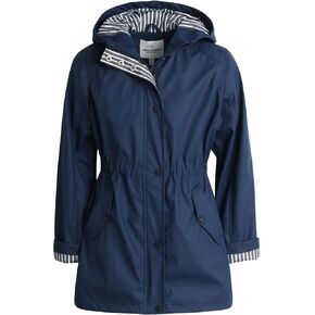 URBAN REPUBLIC Girls' Raincoat - Lightweight Waterproof Anorak Trench Coat - Slicker Shell Windbreaker Rain Jacket (7-16)