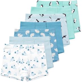 Lucky & Me | Nolan Boy Boxer Brief Underwear | 100% Organic Cotton | 7-Pack