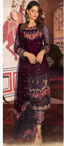stylishfashion Indian Pakistani Designer Georgette Salwar Kameez Dress Women's Wear Trouser Pant Suits in Saudi Arabia