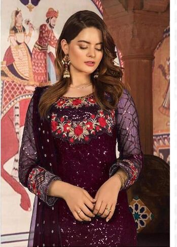stylishfashion Indian Pakistani Designer Georgette Salwar Kameez Dress Women's Wear Trouser Pant Suits in Saudi Arabia