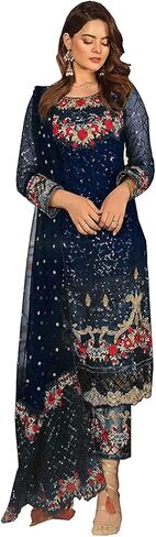 stylishfashion Indian Pakistani Designer Georgette Salwar Kameez Dress Women's Wear Trouser Pant Suits in Saudi Arabia