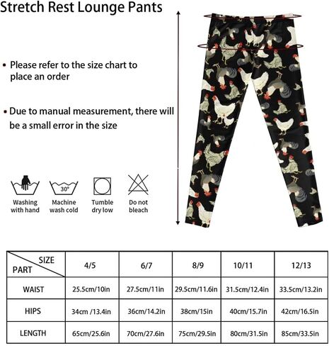 BYCHECAR Girls Stretch Leggings Ankle Length 4-13 Years in Saudi Arabia