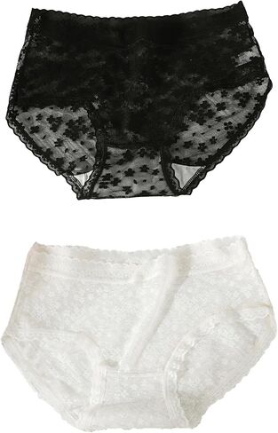 ملابس داخلية نسائية من Cotorance مكونة من قطعتين من الدانتيل، ملابس داخلية بيكيني ناعمة منخفضة الارتفاع in Kuwait