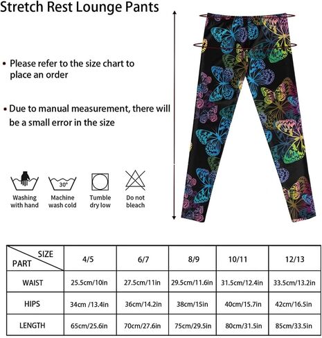 BYCHECAR Girls Stretch Leggings Ankle Length 4-13 Years in Saudi Arabia