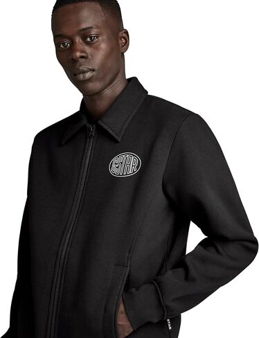 سترة G-STAR RAW للرجال بياقة بولو وسحاب وأكمام طويلة in Saudi Arabia