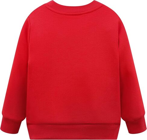 Toddler Boys Girls Christmas Sweatshirt Long Sleeve Baby Santa Claus Sweaters Xmas Winter Clothes 2-7T in Saudi Arabia
