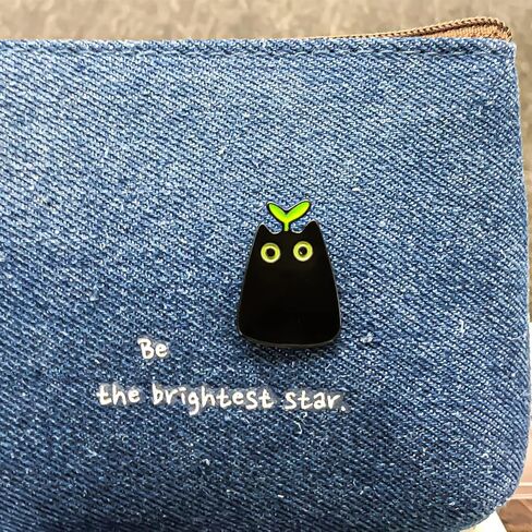 Sprout Cat Pin | Animal Pin | Cool Pin | Funny Pin | Enamel Pin | Lapel Pin | 0.98" in Saudi Arabia