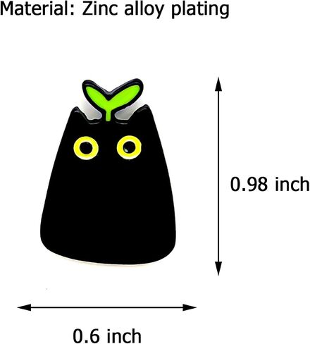 Sprout Cat Pin | Animal Pin | Cool Pin | Funny Pin | Enamel Pin | Lapel Pin | 0.98" in Saudi Arabia