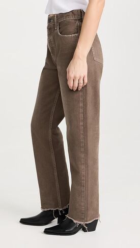 MOUSSY VINTAGE Women's MV Emery Wide Straight Brown Jeans in Kuwait
