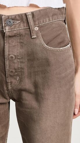 MOUSSY VINTAGE Women's MV Emery Wide Straight Brown Jeans in Kuwait