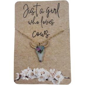 Western Jewelry for Women Gold, Cow Necklace for Girls, Boho Necklaces for Women, Cow Gifts for Women, Cow Jewelry for Women, Cowgirl Necklace, Cow Accessories, Highland Cow Necklace, Y2K necklace