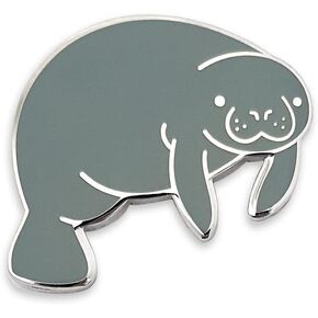 Pinsanity Cute Manatee Enamel Lapel Pin in Kuwait