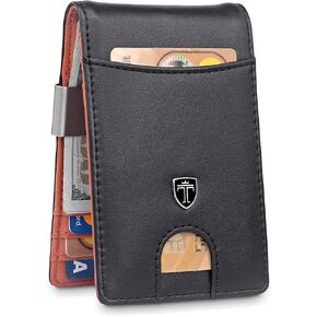 TRAVANDO Money Clip Wallet RIO - Mens Wallets slim Front Pocket RFID Blocking Card Holder Minimalist Mini Bifold Gift Box in Kuwait