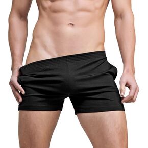 Ychnaim Mens 3" Inseam Short Running Shorts Lightweight Gym Athletic Workout Training Cotton Casual Short with Slant Pockets in Saudi Arabia