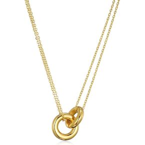 CLASSYZINT Gold Pendant Necklace For Women Paperclip Chain Adjustable necklace in Saudi Arabia