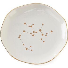 HOME SMILE Zodiac Jewelry Dish,Astrology Gifts for Women Scorpio,Boho Constellation Ring Trinket Tray,Ceramic Black,4" in Kuwait