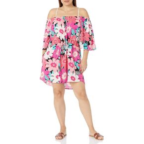La Blanca Women's Off Shoulder Mini Dress Swimsuit Cover Up in Kuwait