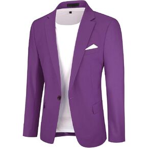 Cloudstyle Men's Suit Jacket One Button Slim Fit Sport Coat Business Daily Blazer in Saudi Arabia