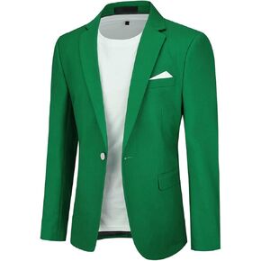 Cloudstyle Men's Suit Jacket One Button Slim Fit Sport Coat Business Daily Blazer