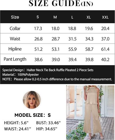 Dowerme المرأة قطعتين ملابس 2023 الرسن الرقبة أكمام فلوي التعادل الخلفي أعلى طويلة واسعة الساق مجموعة بناطيل رجالي بدلة فضفاضة مطوي in Kuwait