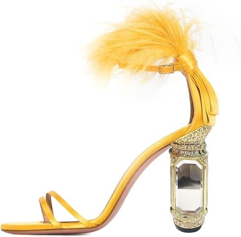 FSJ Women Open Toe Stylish Sandals Ankle Strap Chunky Block High Thick Heels Wedding Party Ballroom Shoes Size 4-15 US in Saudi Arabia