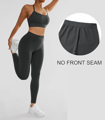 MOSHENGQI سروال يوجا للتمرين على شكل حرف V للنساء لرفع المؤخرة بخصر عالٍ in Kuwait