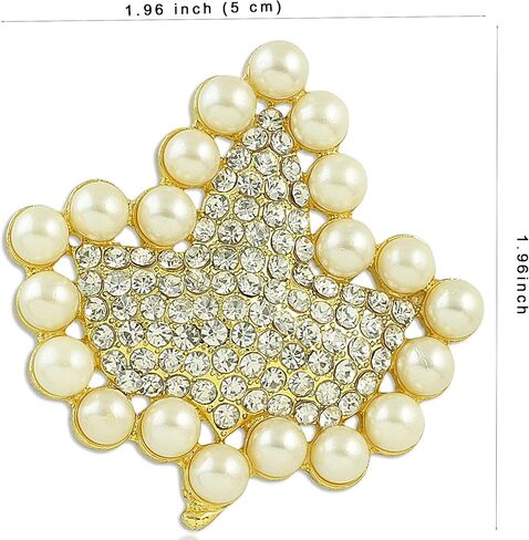 ألفا كاب بروش دبوس نادي نسائي أدوات هدية حجر الراين بروش تألق فو اللؤلؤ بروش دبوس in Kuwait