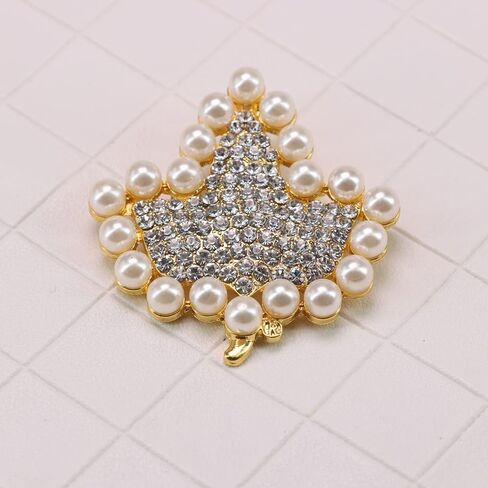 ألفا كاب بروش دبوس نادي نسائي أدوات هدية حجر الراين بروش تألق فو اللؤلؤ بروش دبوس in Kuwait