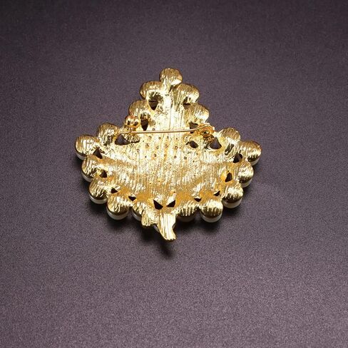 ألفا كاب بروش دبوس نادي نسائي أدوات هدية حجر الراين بروش تألق فو اللؤلؤ بروش دبوس in Kuwait