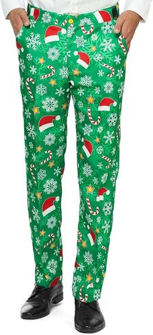 Offstream Men's Party Costumes - Christmas Theme Party Suits - Slim Fit - Includes Matching Blazer Jacket, Pants & Tie in Kuwait