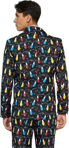 Offstream Men's Party Costumes - Christmas Theme Party Suits - Slim Fit - Includes Matching Blazer Jacket, Pants & Tie in Kuwait