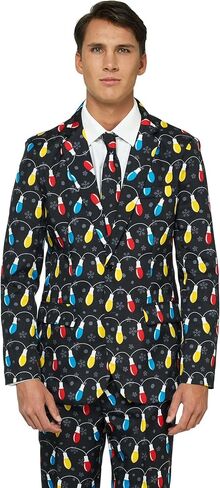 Offstream Men's Party Costumes - Christmas Theme Party Suits - Slim Fit - Includes Matching Blazer Jacket, Pants & Tie in Kuwait