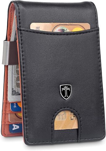 محفظة TRAVANDO Money Clip RIO - محافظ للرجال بجيب أمامي نحيف وحامل بطاقات RFID مع صندوق هدايا صغير ثنائي الطي in Saudi Arabia