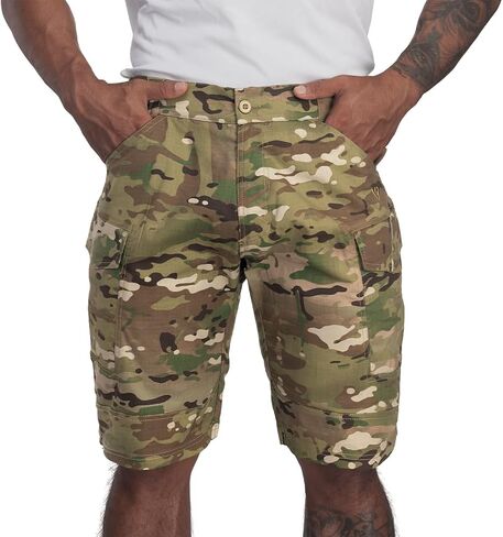 IDOGEAR Mens Tactical Shorts Hiking Cargo Shorts Quick-Dry Multipocket Lightweight Outdoor Athletic Camo Shorts for Summer in Kuwait