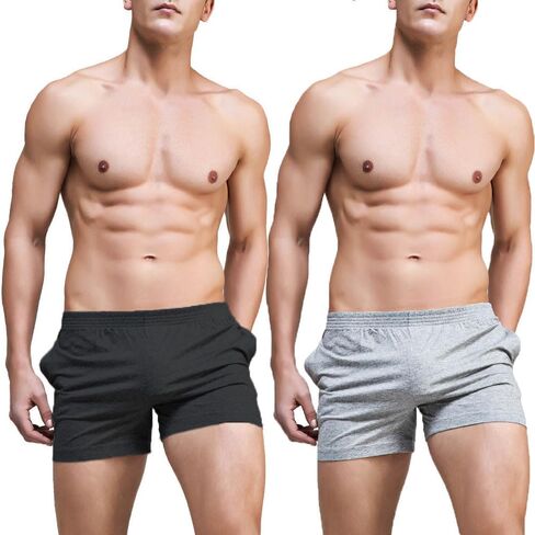 Ychnaim Mens 3" Inseam Short Running Shorts Lightweight Gym Athletic Workout Training Cotton Casual Short with Slant Pockets in Saudi Arabia
