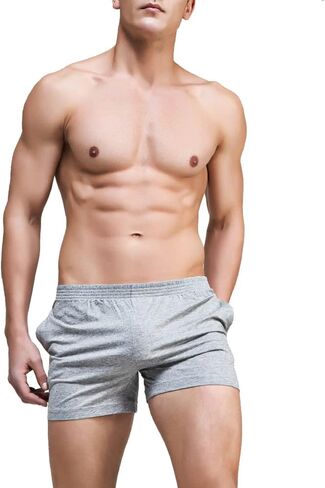 Ychnaim Mens 3" Inseam Short Running Shorts Lightweight Gym Athletic Workout Training Cotton Casual Short with Slant Pockets in Saudi Arabia