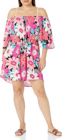 La Blanca Women's Off Shoulder Mini Dress Swimsuit Cover Up in Kuwait